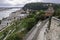 View of the main climb to the Buda Castle, Budapest, Hungary