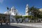 View of the Main Plaza Zocalo of the city of Veracruz, with the Veracruz Cathedral