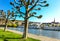 View of the Main-River banks of Wuerzburg, Bavaria, Germany