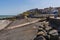 A view of the main slipway on the beach at Sheringham, Norfolk, UK