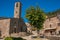 View of the main square of Radicofani medieval village in Val d`Orcia, Tuscany