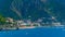 View of Maiori and Minori towns in the Amalfi coast