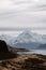 View of the majestic Aoraki Mount Cook with the road leading to Mount Cook Village. Taken during winter in New Zealand.