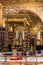 View of majestic canopy inside Saint Peter Basilica in the Vatican