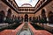 View of the majestic Real Alcazar palace in the city of Seville, Spain