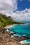 A view of Makapu`u beach, on the east side of Oahu, Hawaii.