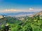 View From Makrinitsa Down Mount Pelion to Volos on the Coast, Greece