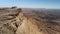 The view of the Maktesh Ramon crater from the northern rim near the city of Mitzpe Ramon