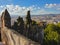 View on Malaga from the battlements of Gibralfaro castle