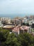View of Malaga, Bullring and the Mediterranean Sea, Andalusia, Spain