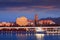 View of Malaga from Port