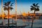 View of Malaga from Port in morning