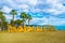 view of the malagueta sign marking entrance to the beach of the same name in spanish city malaga...IMAGE