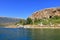 View at maligrad island (albania) at lake prespa