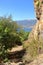 View at maligrad island (albania) at lake prespa