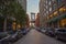 View of Manhattan Bridge from Brooklyn Industrial part of New York