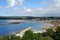 View of Marazion from St Michael`s Mount Cornwall