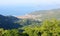 View of Marciana Marina village from Mount Capanne Elba island Italy