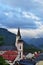 View of Mariazell town in Austria, vertical