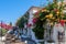 View of the marina in Cesme, Turkey