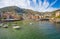 View of the marina of Genoa Nervi, Italy.