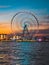 View of Marina JBR beach and the Ain Dubai Giant ferris Wheel in Meraas Dubai, United Arab Emirates