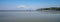 A view of the Marina Lake and Clevedon Victorian Pier, North Somerset