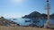 View of the Marina, restaurants and tourist area in Cabo San Lucas, southern tip of the Baja California peninsula in Mexico