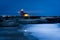 View of Mark Abbott Memorial Lighthouse at night