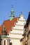 View from the Market Square of facade of Monastery of the Dominican Fathers, Lublin, Poland