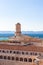 View of Marseille pier, Fort Saint Jean castle in south of Fran