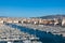 View of Marseille pier - Vieux Port in south of France