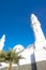 A view of Masjid Quba with beautiful blue sky as background