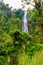 View of Materuni waterfall on foot of the Kilimanjaro mountain in Tanzania