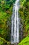 View of Materuni waterfall at foot of mountain Kilimanjaro not far from the city Moshi, Tanzania