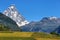 View of the Matterhorn Cervino in a beautiful summer day, Italy