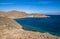 View from mauntain to Hyatt hotel near Taba city, Egypt