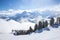 view of Mayrhofen ski resort, Austrian Alps