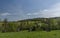 View for meadows and pasture land near Vigantice village