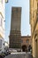 view of the medieval Civic Tower in Ravenna, Italy