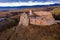 View of medieval Czorsztyn castle.