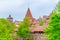 View of the medieval fortification of the german city Nurnberg