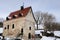 View of medieval house from 16th century. Bruger Estate Stone Manor, Vyborg, Russia