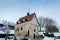 View of medieval house from 16th century. Bruger Estate Stone Manor, Vyborg, Russia