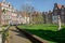 A view in a medieval inner court, the Begijnhof, Amsterdam, Netherlands