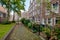 A view in a medieval inner court, the Begijnhof, Amsterdam, Netherlands