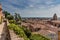 View of the medieval Italian city