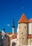 View of medieval Tallinn Old Town