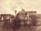 View of the medieval town beyond the pinion wall. Retro toned.