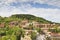 View of the medieval town of Montalcino, Tuscany